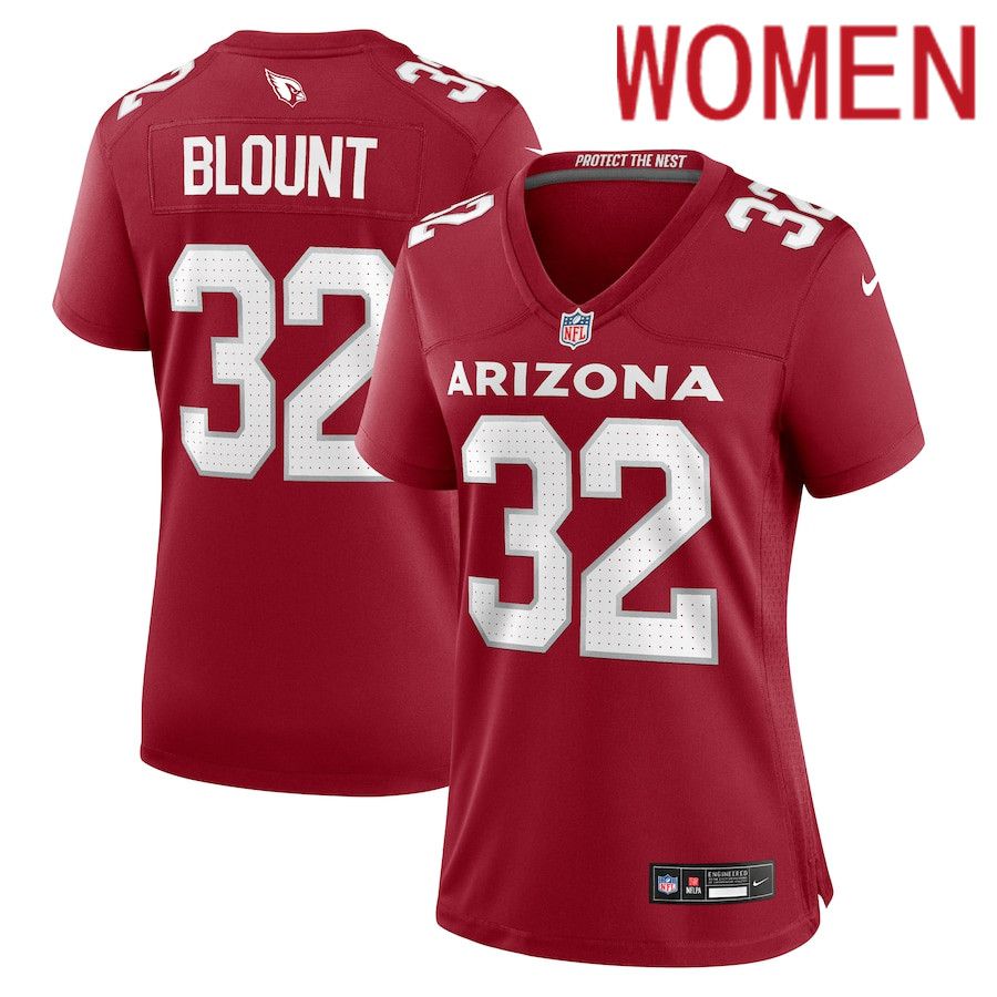 Women Arizona Cardinals #32 Joey Blount Nike Cardinal Game NFL Jersey